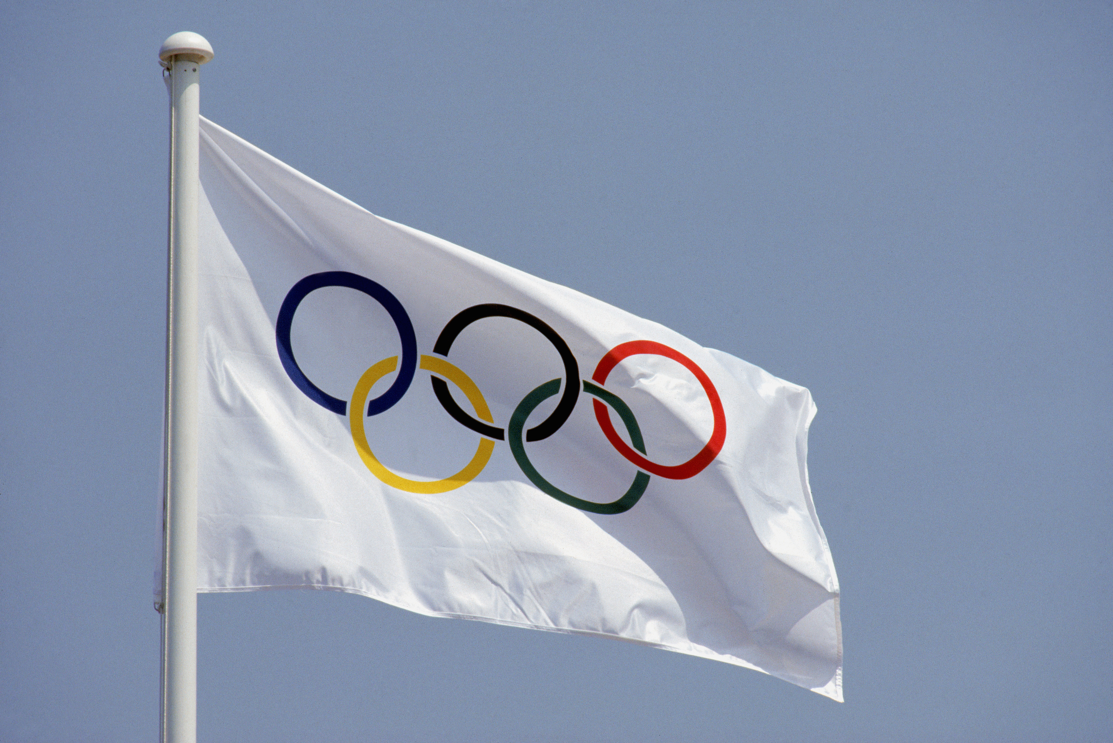 Drapeau anneaux olympiques