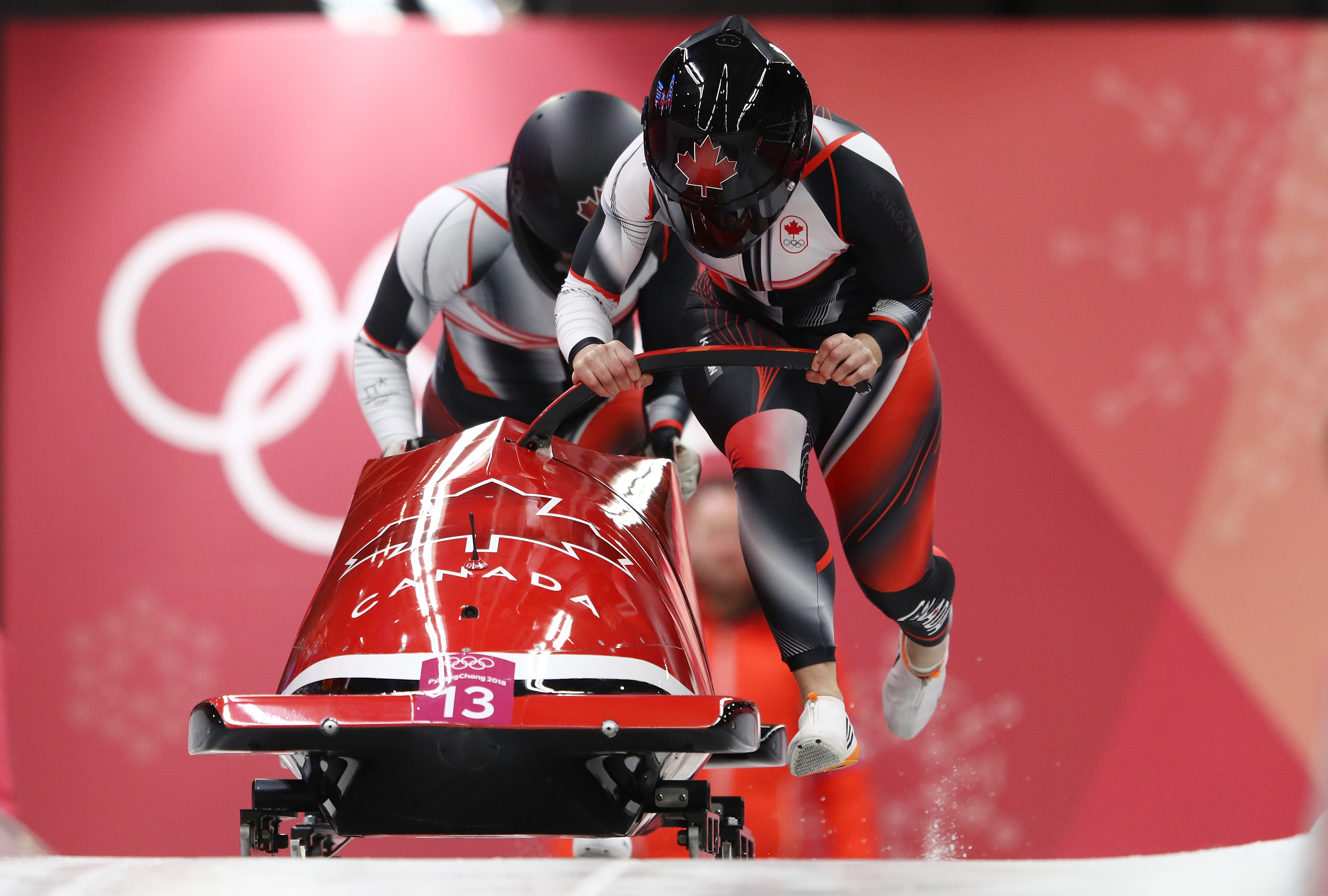 un départ en bobsleigh