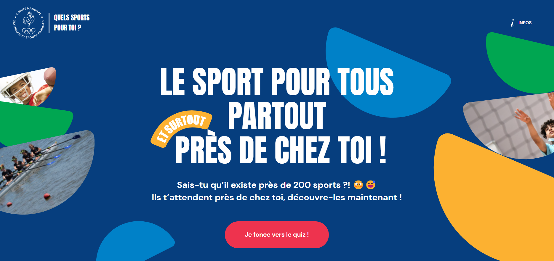 Le sport pour tous, partout, près de chez toi !