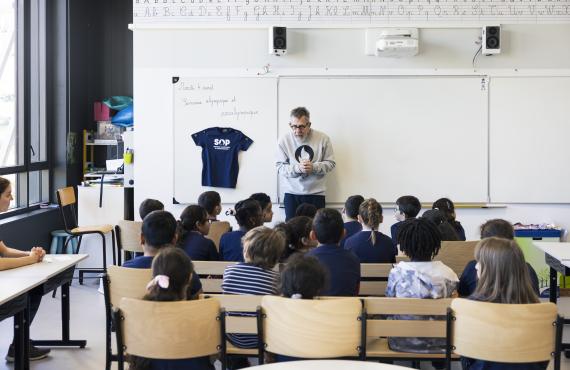 Jamy en classe