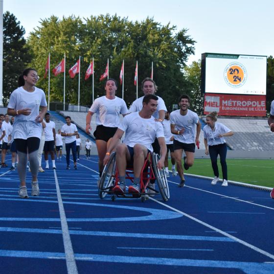 Course avec fauteuil participants SOU