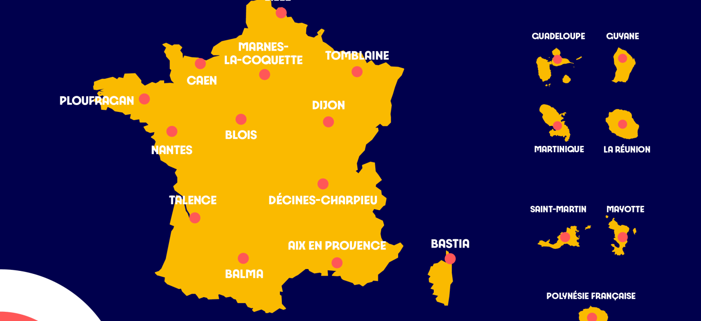 carte des dates de la tournée SOP