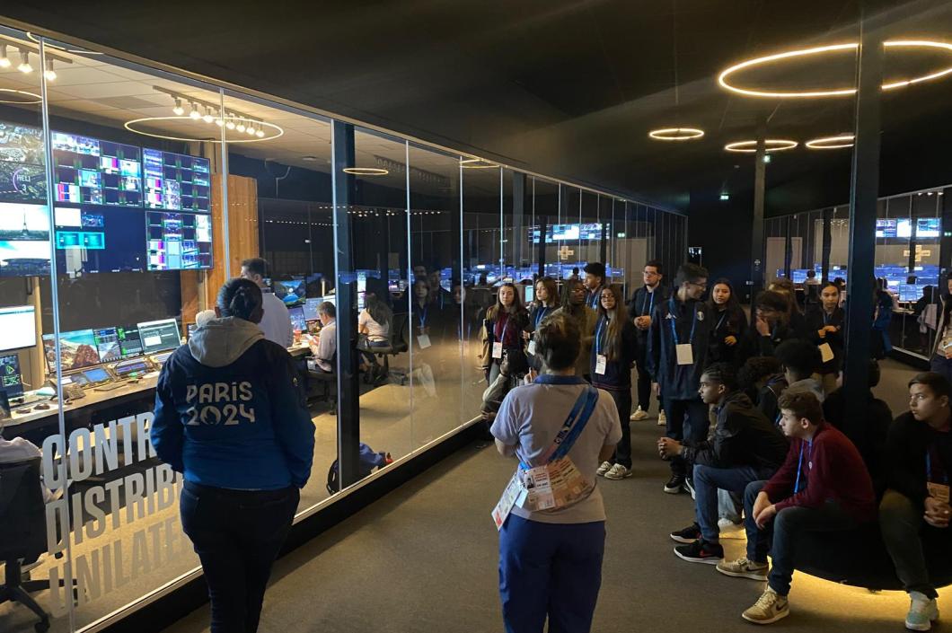 Visite de l'International Broadcast Center / @Paris2024