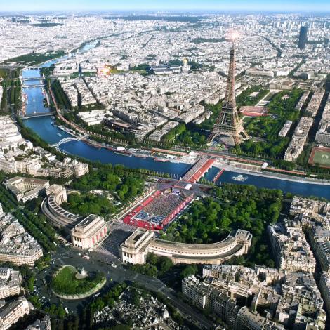 Ambition 2024 : épreuves au Trocadéro et sur le Champ-de-Mars