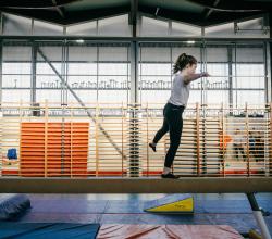 Petite fille gymnastique