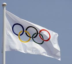 Drapeau anneaux olympiques