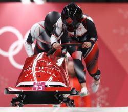 un départ en bobsleigh