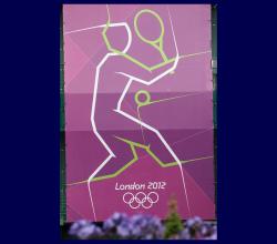 Pictogramme joueur de tennis