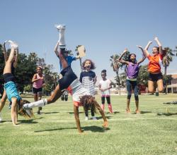 Enfants, sport et roue